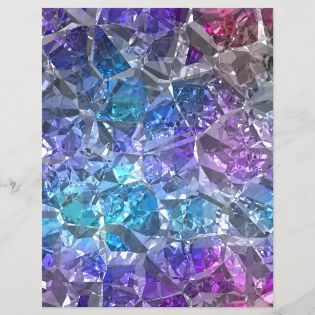 Papel Scrapbook Multicolor Crystal (Frente)