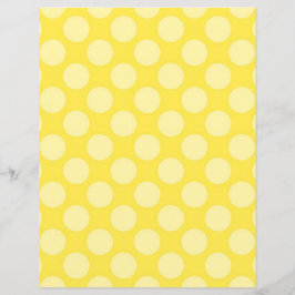 Papel Scrapbook para Bolinhas amarelas de duas fac