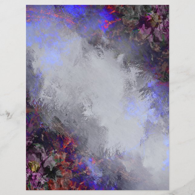 Papel Scrapbook para cinzas e Grunge Lavanda (Frente)