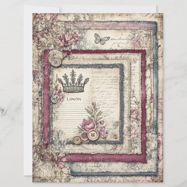 Papel Scrapbook para Decoupage em Londres (Frente)