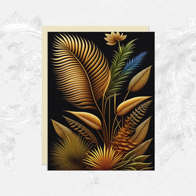 Papel Scrapbook para leitores Dourados tropical (Criador carregado)