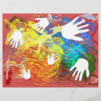 Papel Scrapbook para pintura de dedo