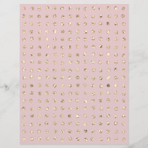 Papel Scrapbook para pontos brilhantes Dourados de