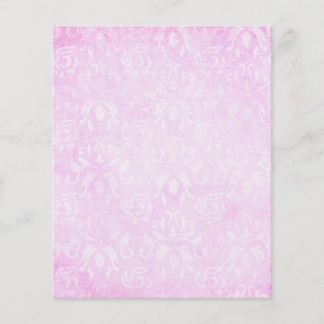 Papel Scrapbook Pastel Cor-de-Rosa (Frente)
