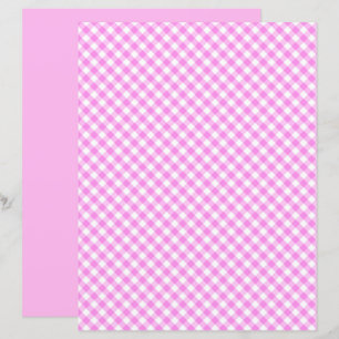 Papel Scrapbook Pinky Pink Gingham