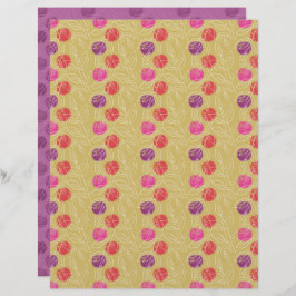 Papel Scrapbook Plum