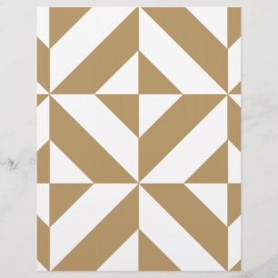 Papel Scrapbook Quente Deco Geométrico