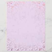 Papel Scrapbook Rosa e Rosa Dourado