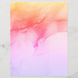 Papel Scrapbook Rosa Marbado