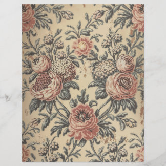 Papel scrapbook rosa vintage shabby chic