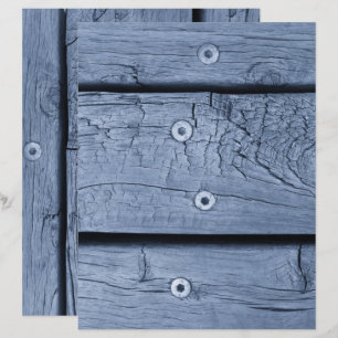 Papel Scrapbook Tábuas de Madeira Fumaçada Azul