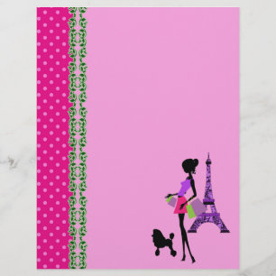 Papel Scrapbook Tema Torre Eiffel Paris