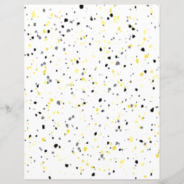 Papel Scrapbook Tiny Terrazzo, Cinza Amarelo Moder