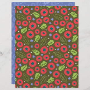 Papel Scrapbook Tomato