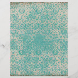 Papel Scrapbook Turquesa