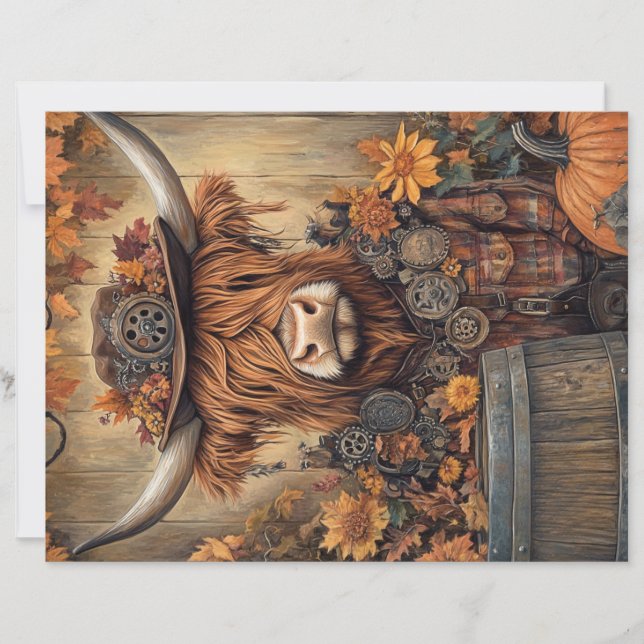 Papel Scrapbook Whimland Highland Halloween Decor (Frente)