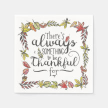 Sempre Algo Para Ser Agradecido | Guardanapo de Pa