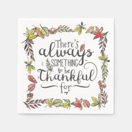 Papel Sempre Algo Para Ser Agradecido | Guardanapo de Pa