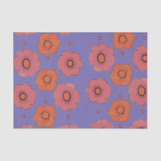 Papel Tecido Afro Poppies