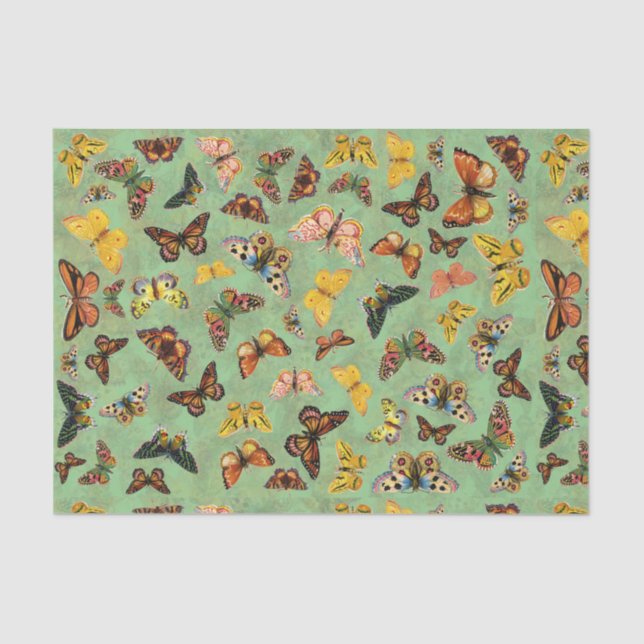 Papel Tecido das Borboletas (Frente )