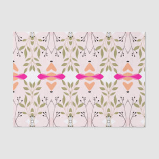 Papel Tecido de Beleza Botânica Elegante