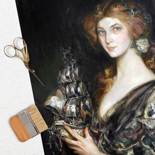 Papel Tecido de Decoupage de Entrega da Vintage (Criador carregado)