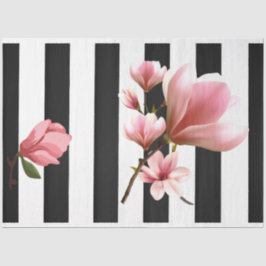 Papel Tecido de Decoupage de Flor Cor-de-Rosa 3D