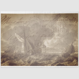 Papel Tecido de Decoupage de Mobiliário Náutico