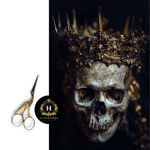 Papel Tecido de Decoupage do Skeleton Gótico