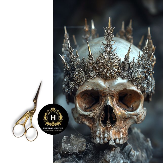 Papel Tecido de Decoupage do Skeleton Gótico (Criador carregado)