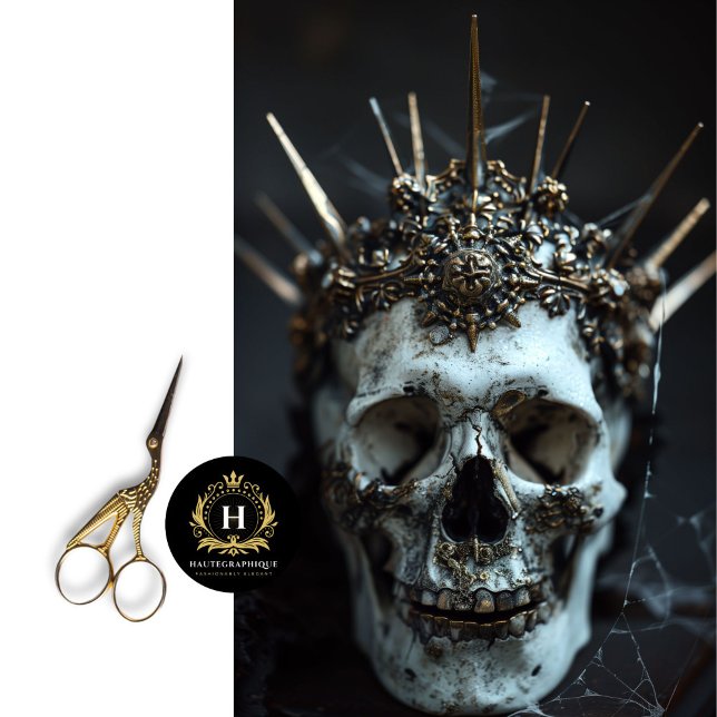 Papel Tecido de Decoupage do Skeleton Gótico (Criador carregado)