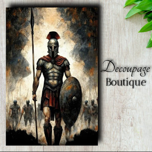 Papel Tecido de Decoupage Spartan