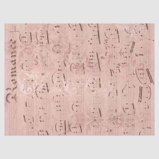 Papel Tecido de Desanexação de Música em Folha Ros (Frente )