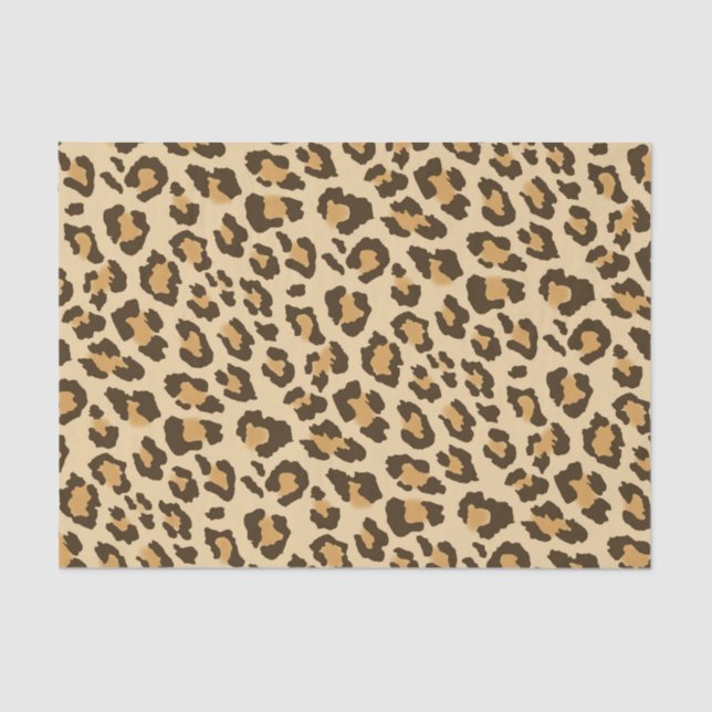 Papel Tecido de Impressão Leopardo (Frente )