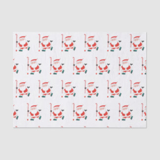 Papel Tecido de Natal de Hóquei em Campo