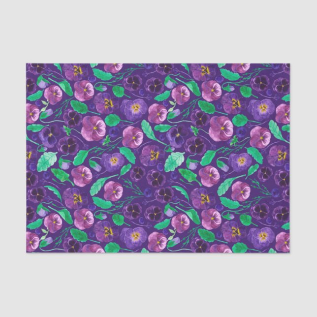 Papel Tecido de Panteras Totalmente Roxas (Frente )