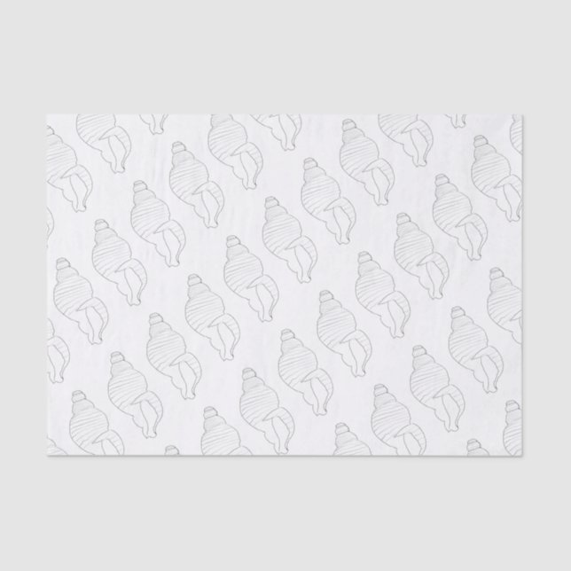 Papel Tecido do Sea Shell  (Frente )