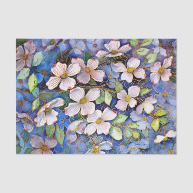 Papel Tecido Dogwood III (Frente )