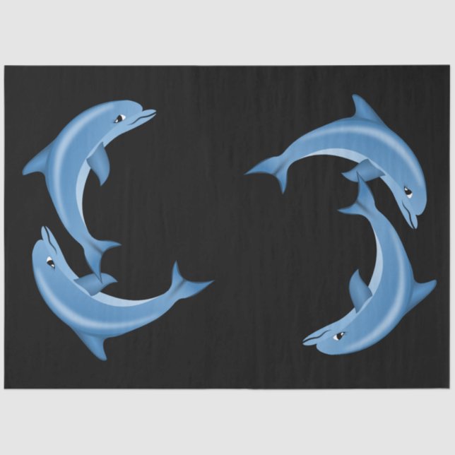 Papel Tecido Dolphins (Frente )