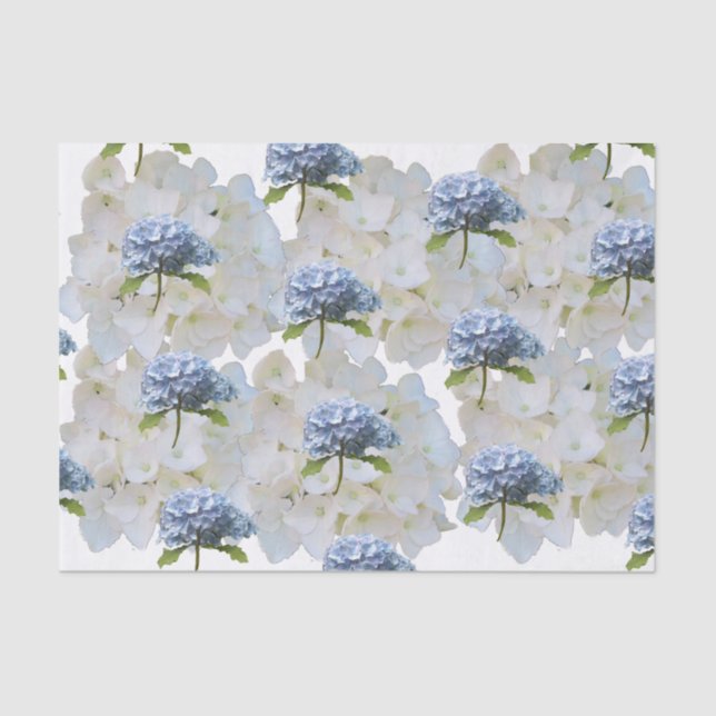 Papel Tecido Dusty Blue Hydrangea (Frente )