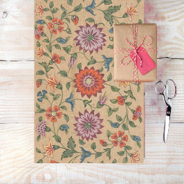 Papel Tecido Floral Elegância