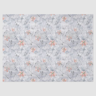 Papel Tecido Frosty Poinsettia