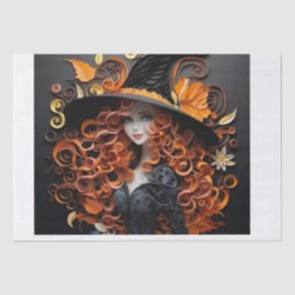 Papel Tecido Halloween, Bruxa,