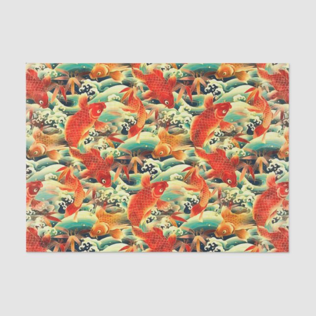 Papel Tecido Koi Carp (Frente )