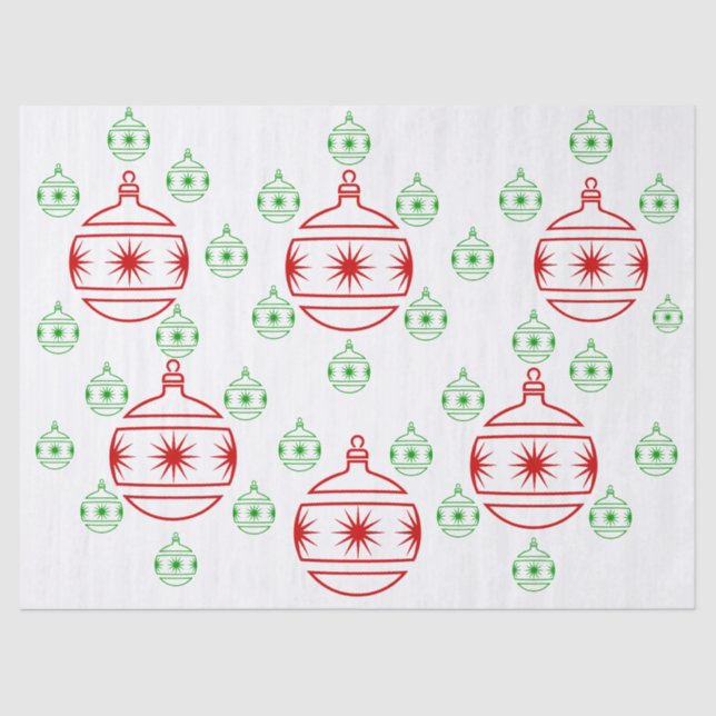 Papel Tecido - Ornamentos de Árvores Redondas (Frente )