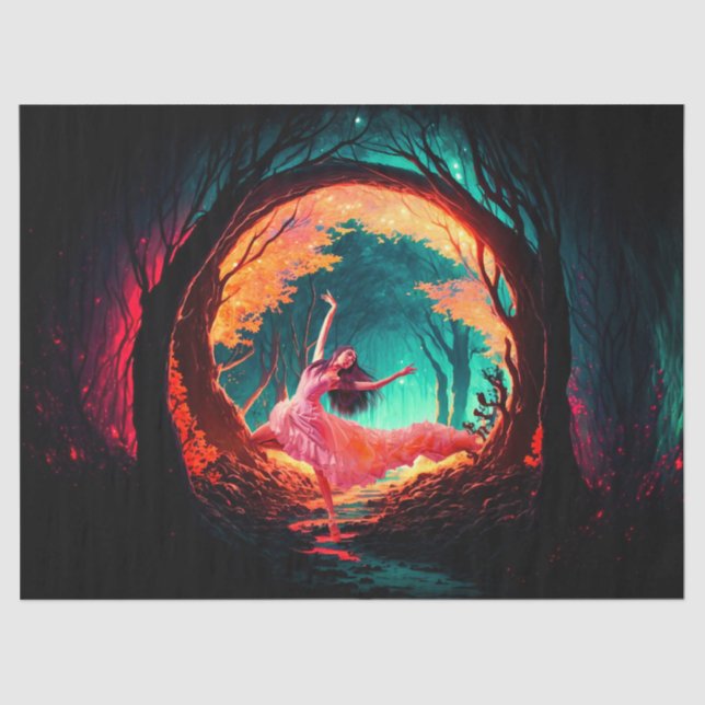 Papel Tecido para Presentes Dançarinas (Frente )