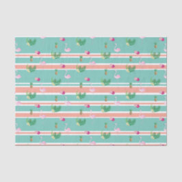 Papel Tecido Tropical Flamingo Wraping