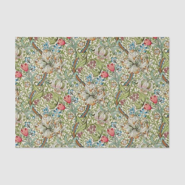 Papel Tecido Vintage Flowers (Frente )