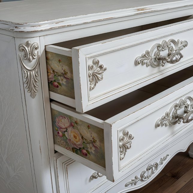 Papel Tecido Vintage Flowers Para Colagem De Decod (This is a mockup, your design may appear larger/smaller depending on your project.)