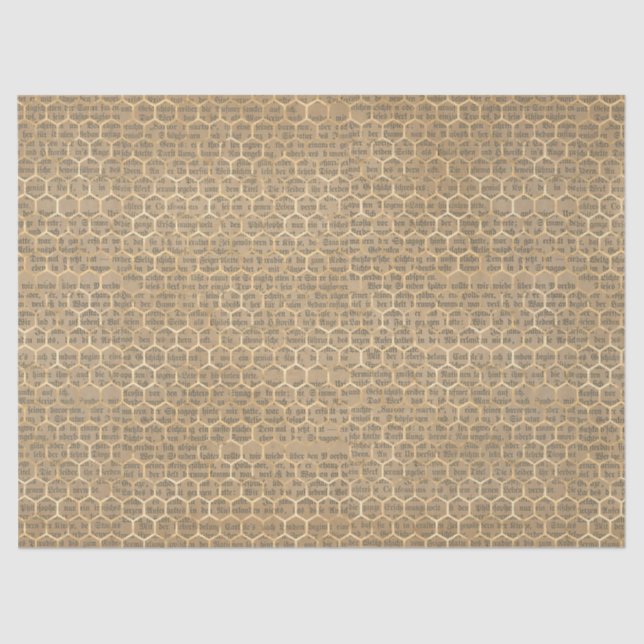 Papel Tecido Vintage Honey Bee Series Design 1 (Frente )